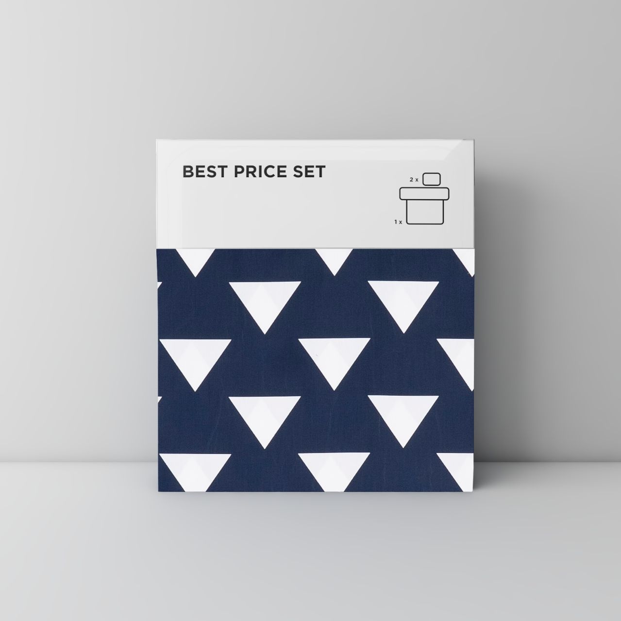 Best price 123 White triangle on navy