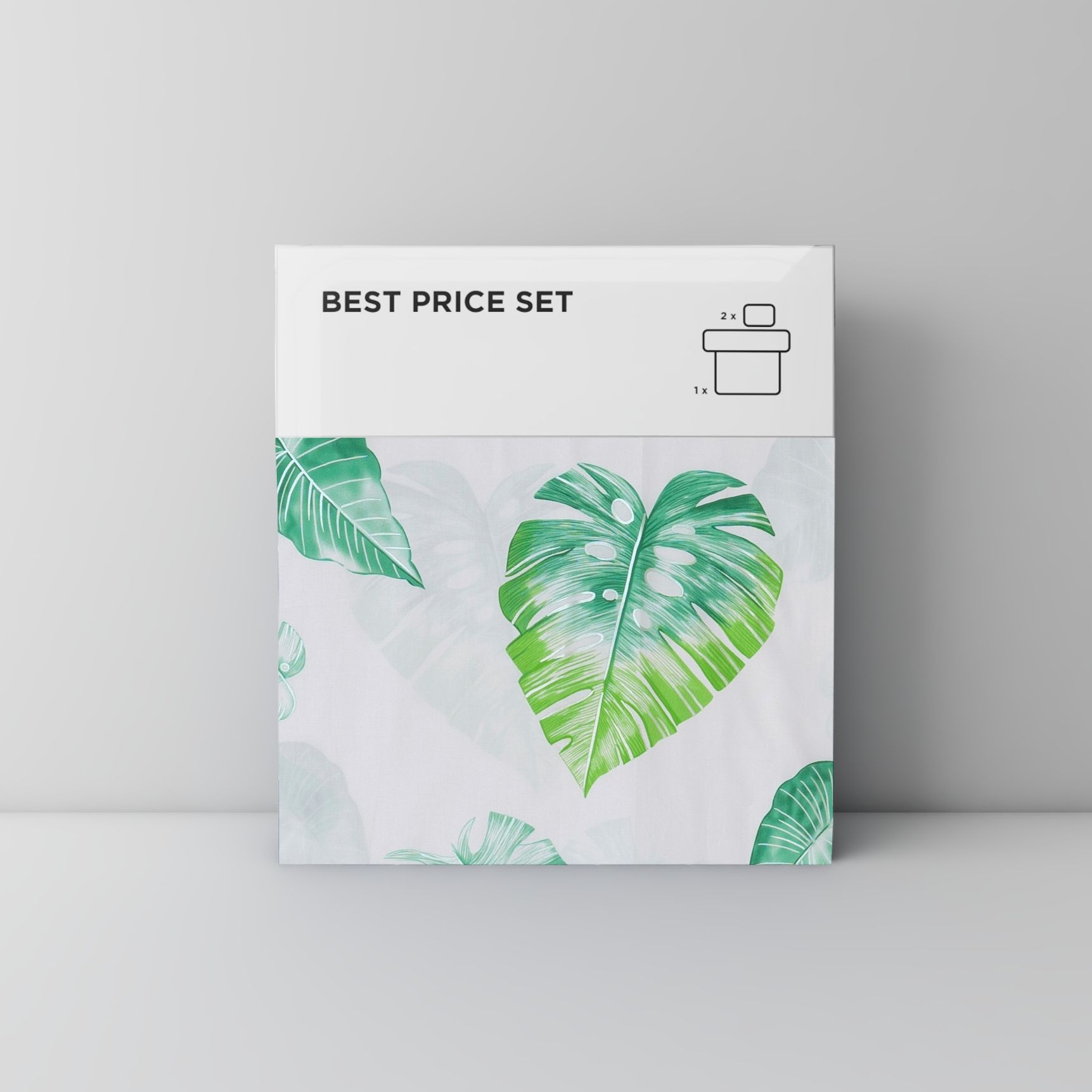 Best price 143 Green leaves on white