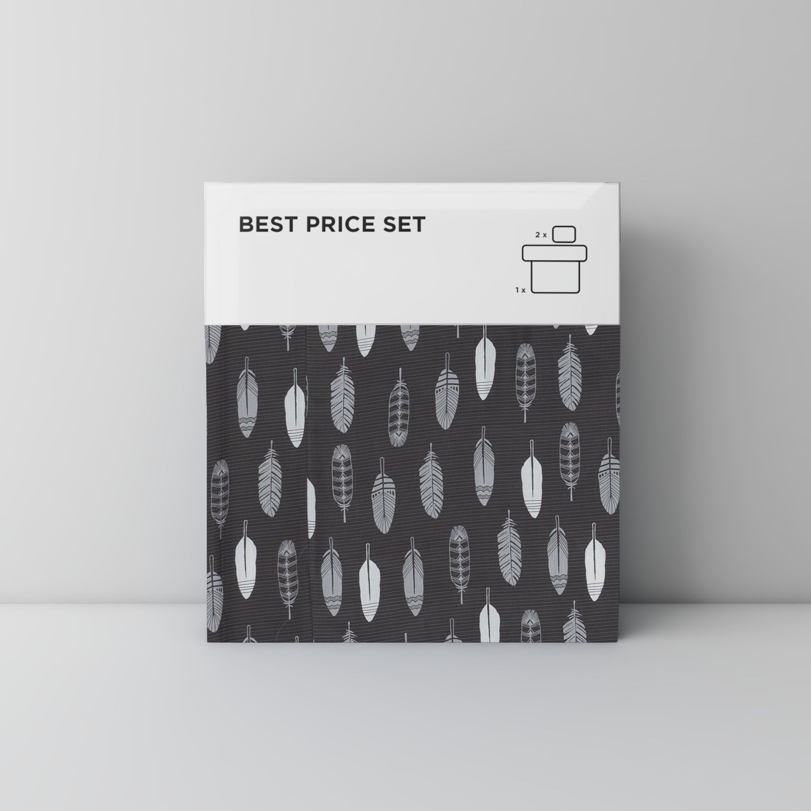 Best price 144 Feathers on grey