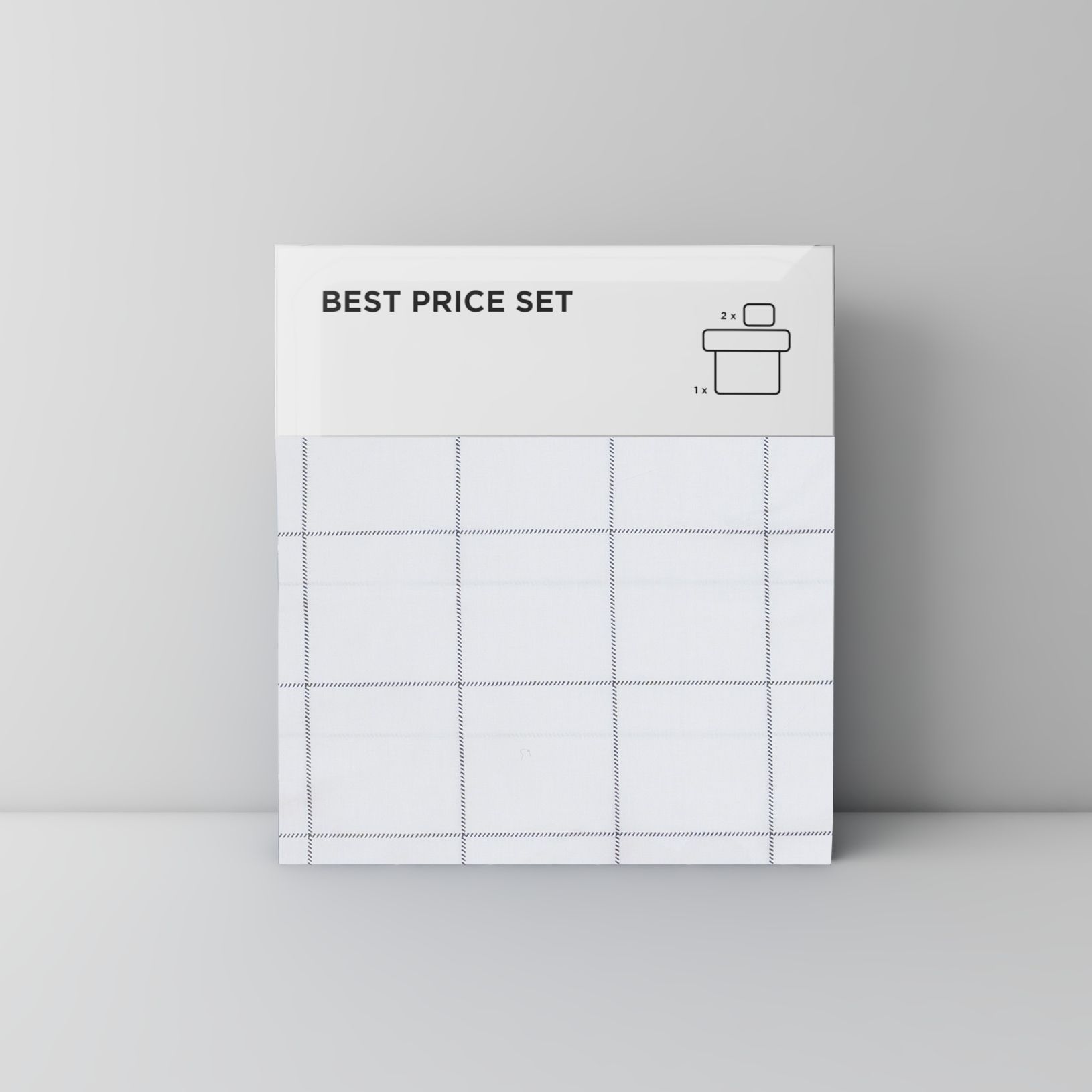 Best price 147 Black grid on white