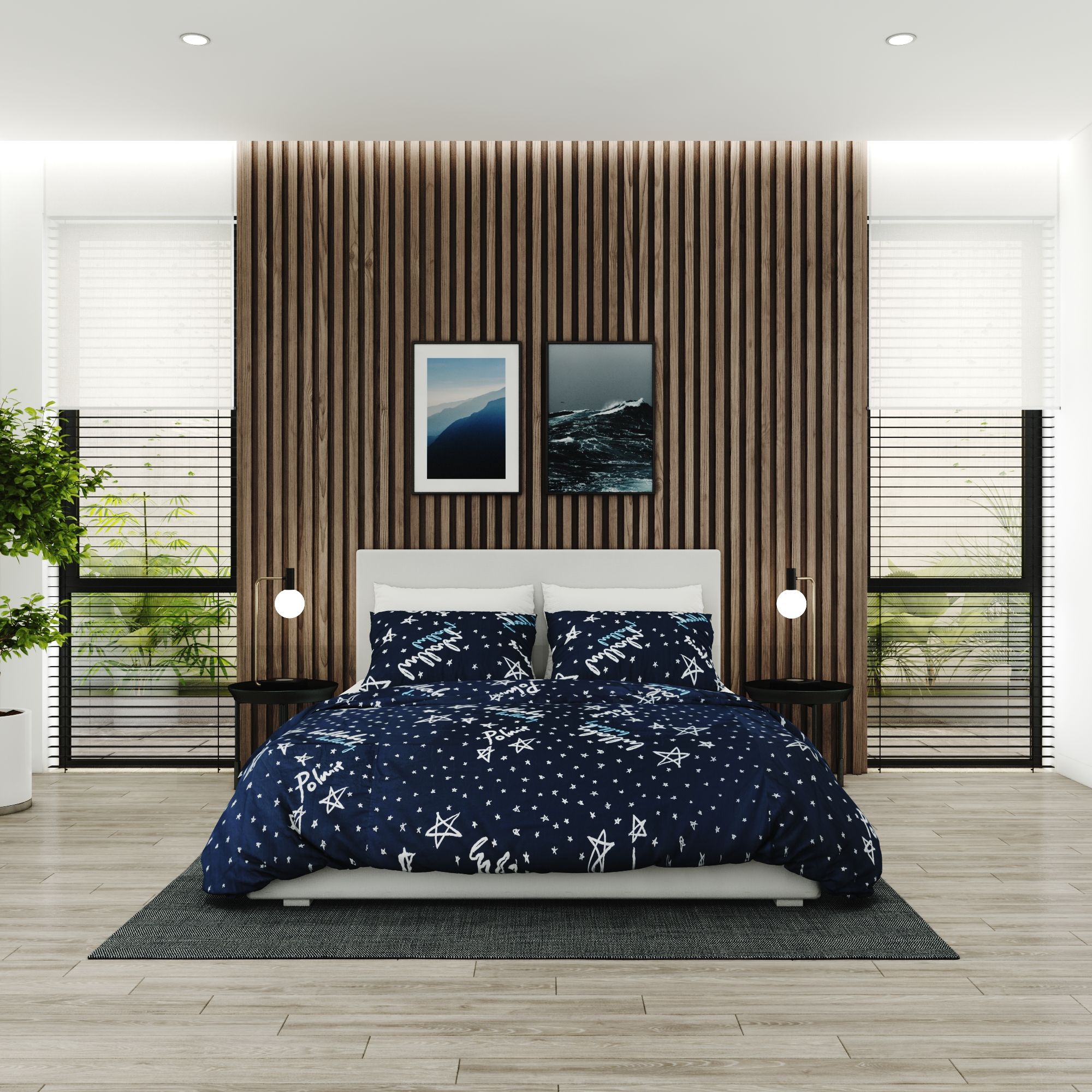 Best price 157 White stars on navy blue