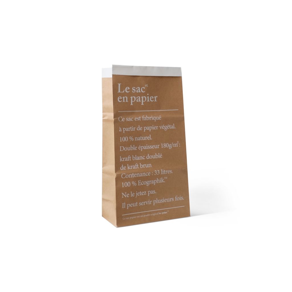 Typo paper bag - Natural