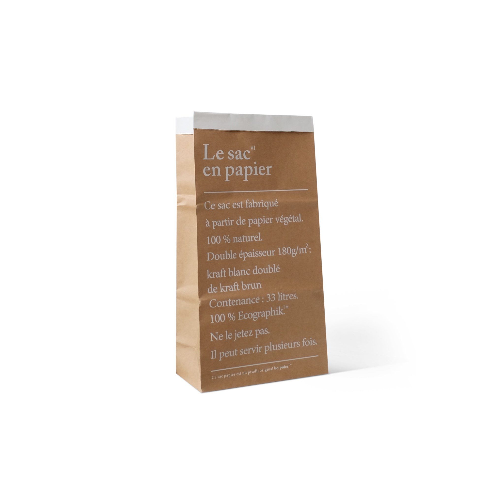Typo paper bag - Natural