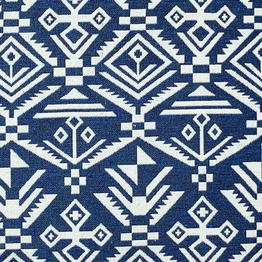 Cushion cover 81 Navy brocade