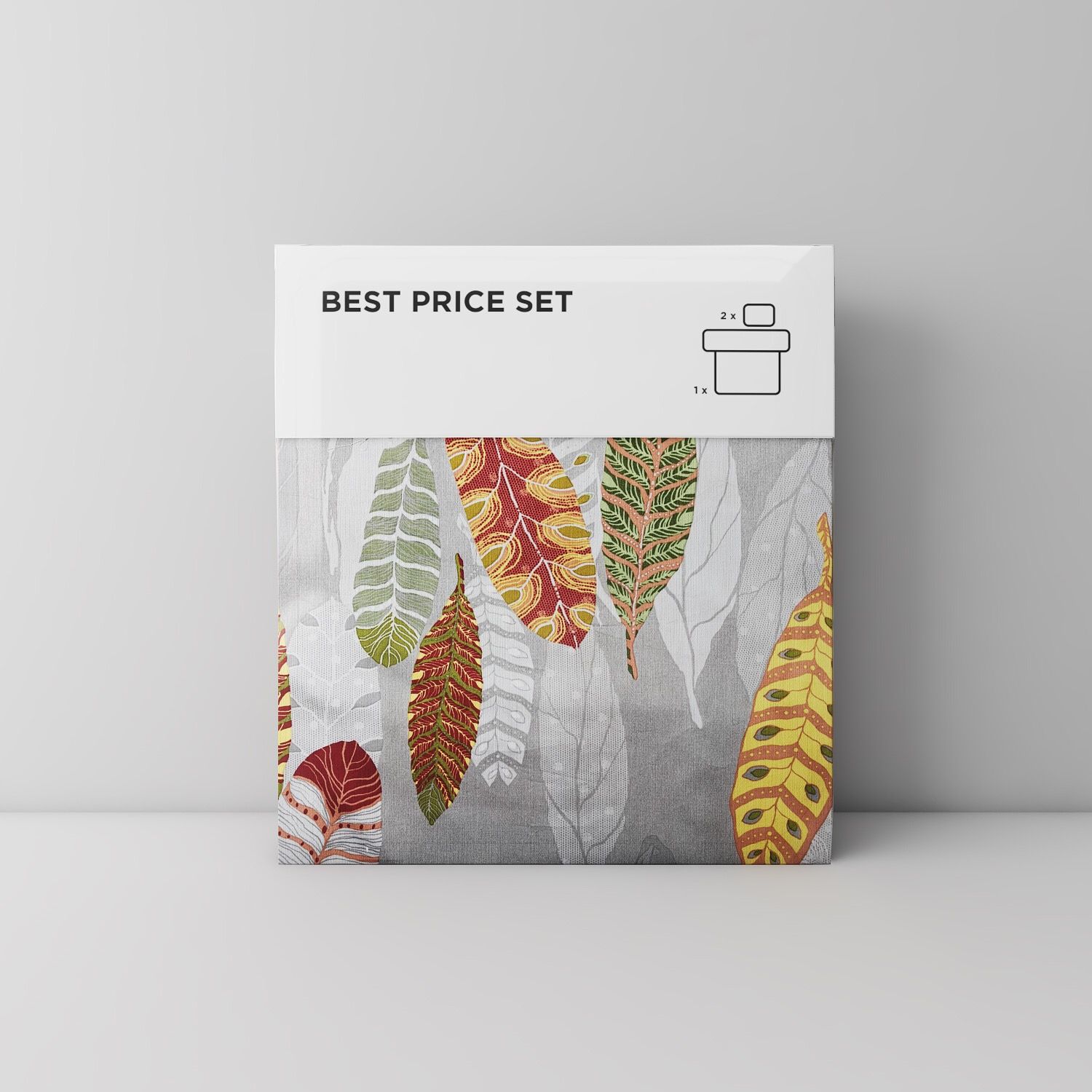 Best price 037 Colorful leaf on grey