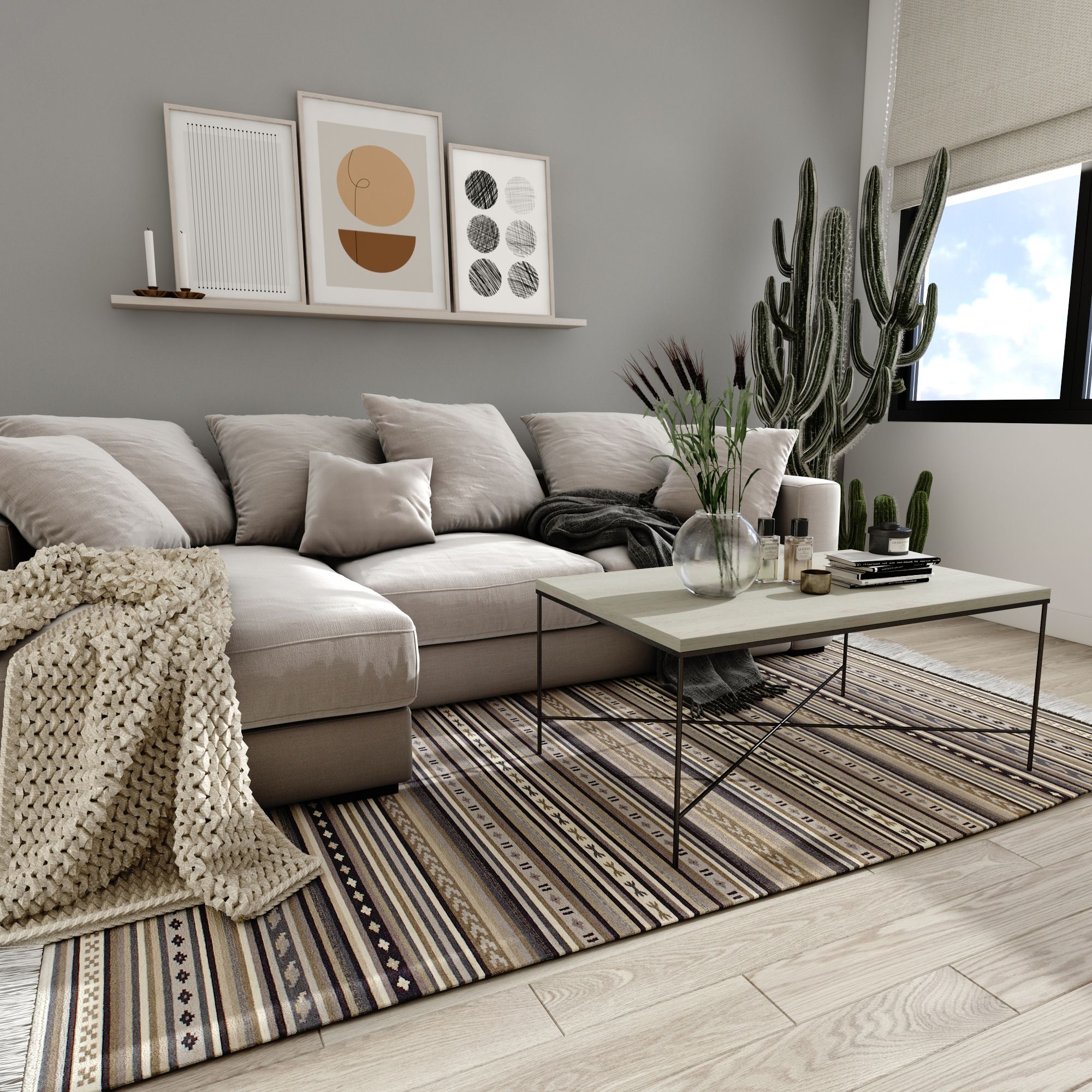 Bàn sofa X - Light wood