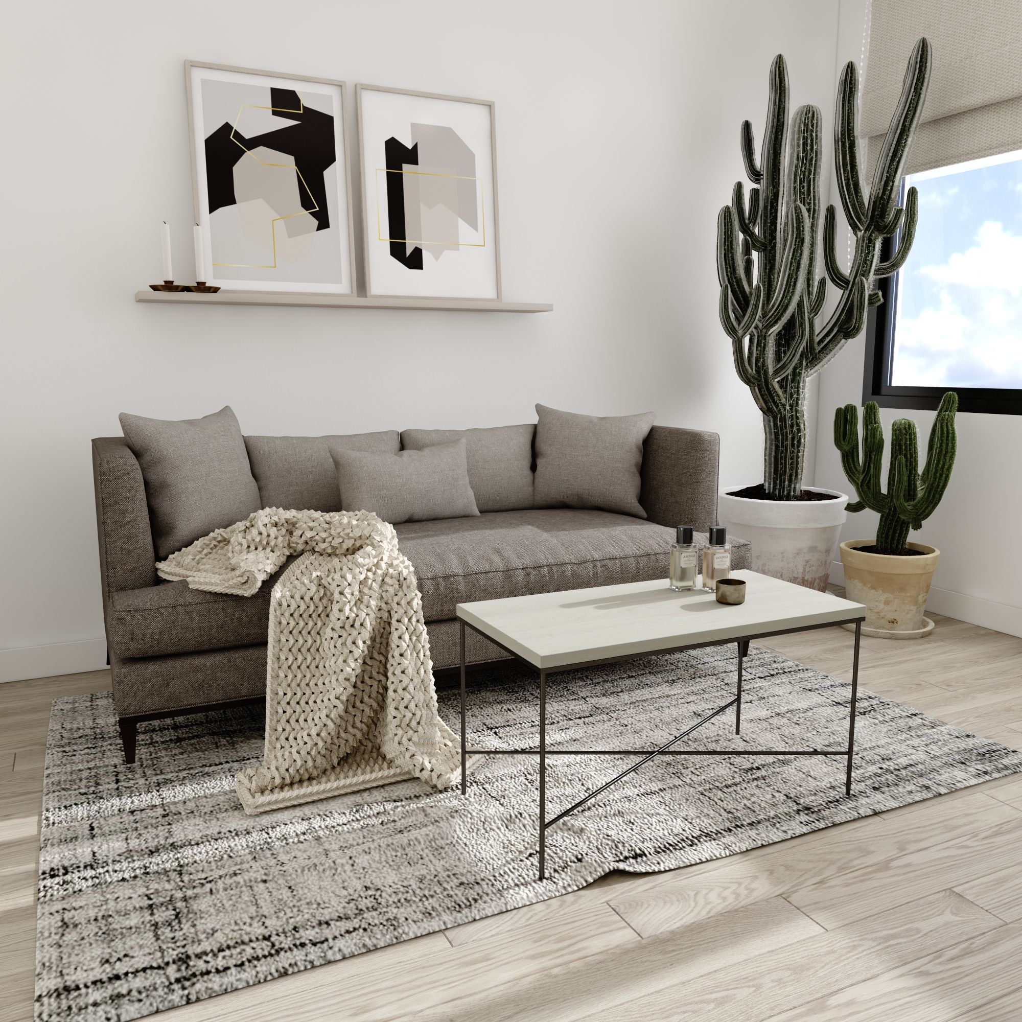 Bàn sofa X - Light wood