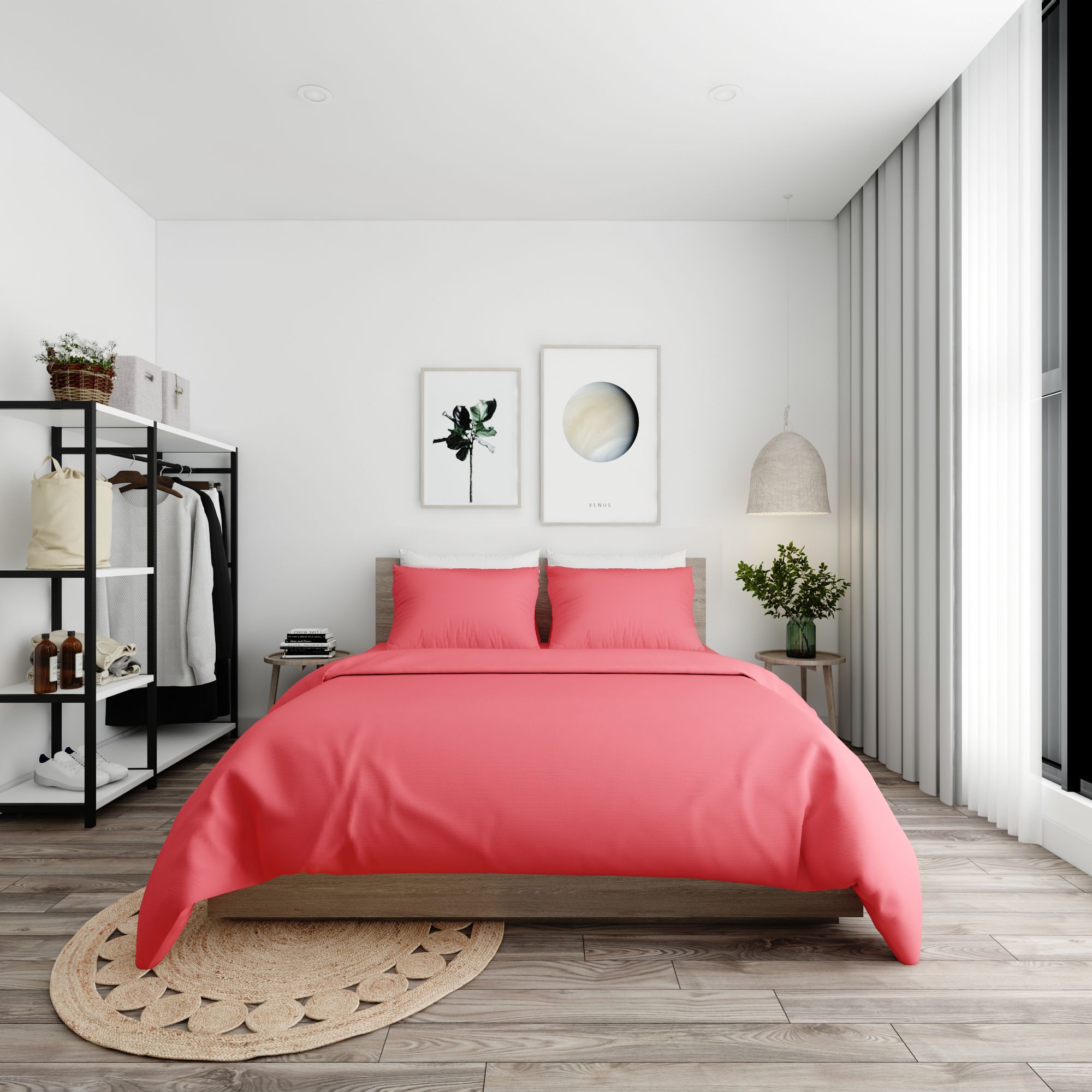 Bộ ga giường Standard 12 Punch pink