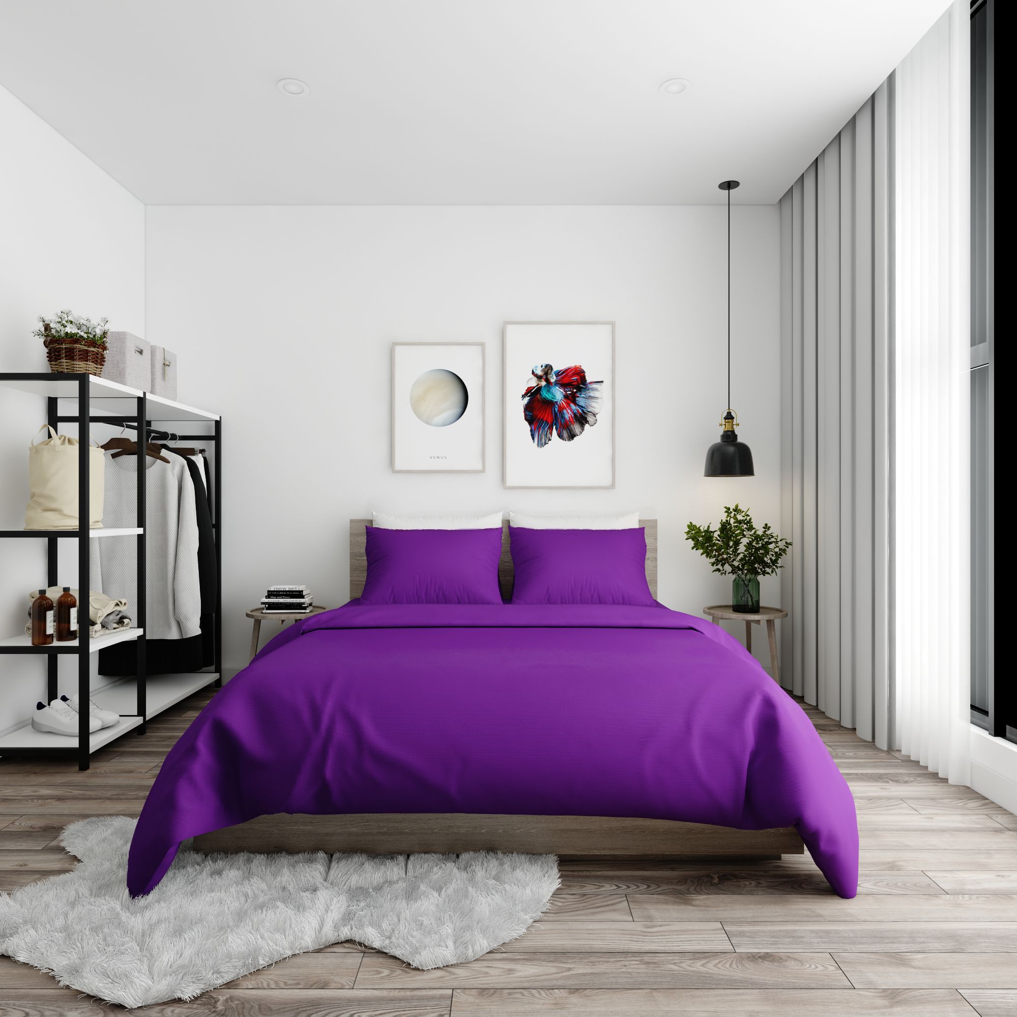 Bộ ga giường Standard 13 Dark purple