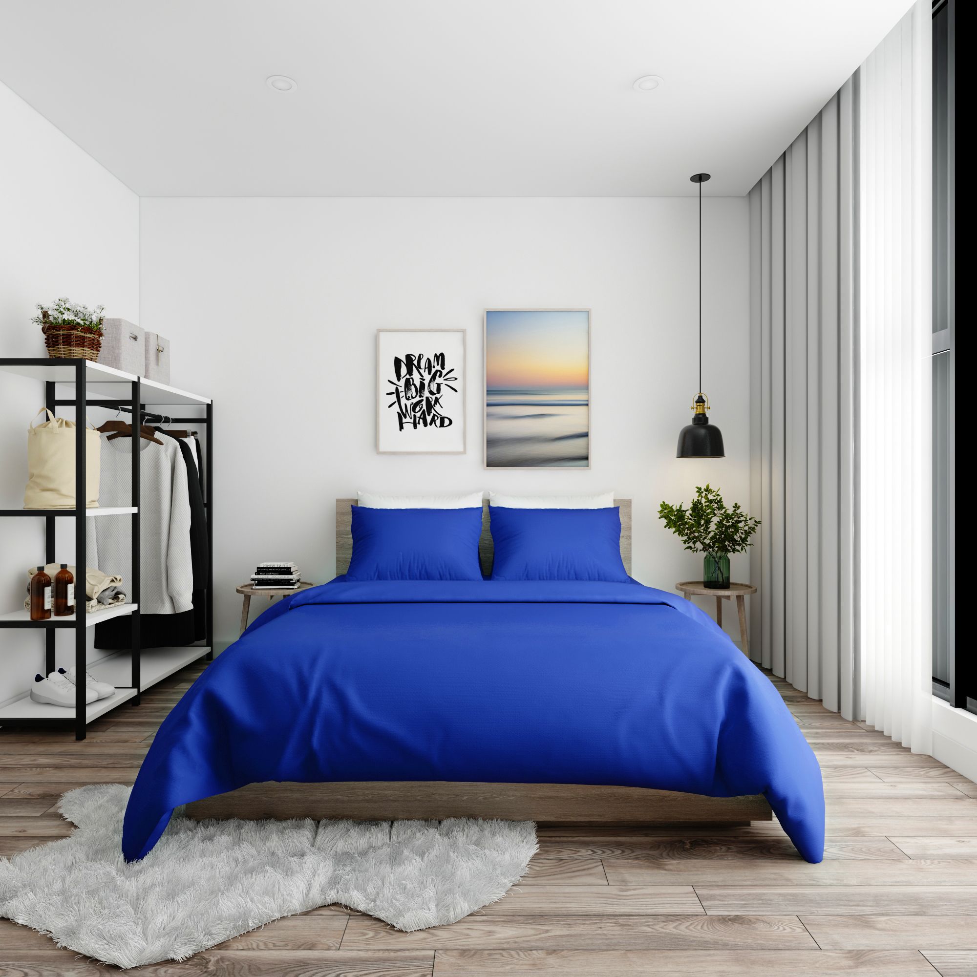 Bộ ga giường Standard 14 Colbalt blue