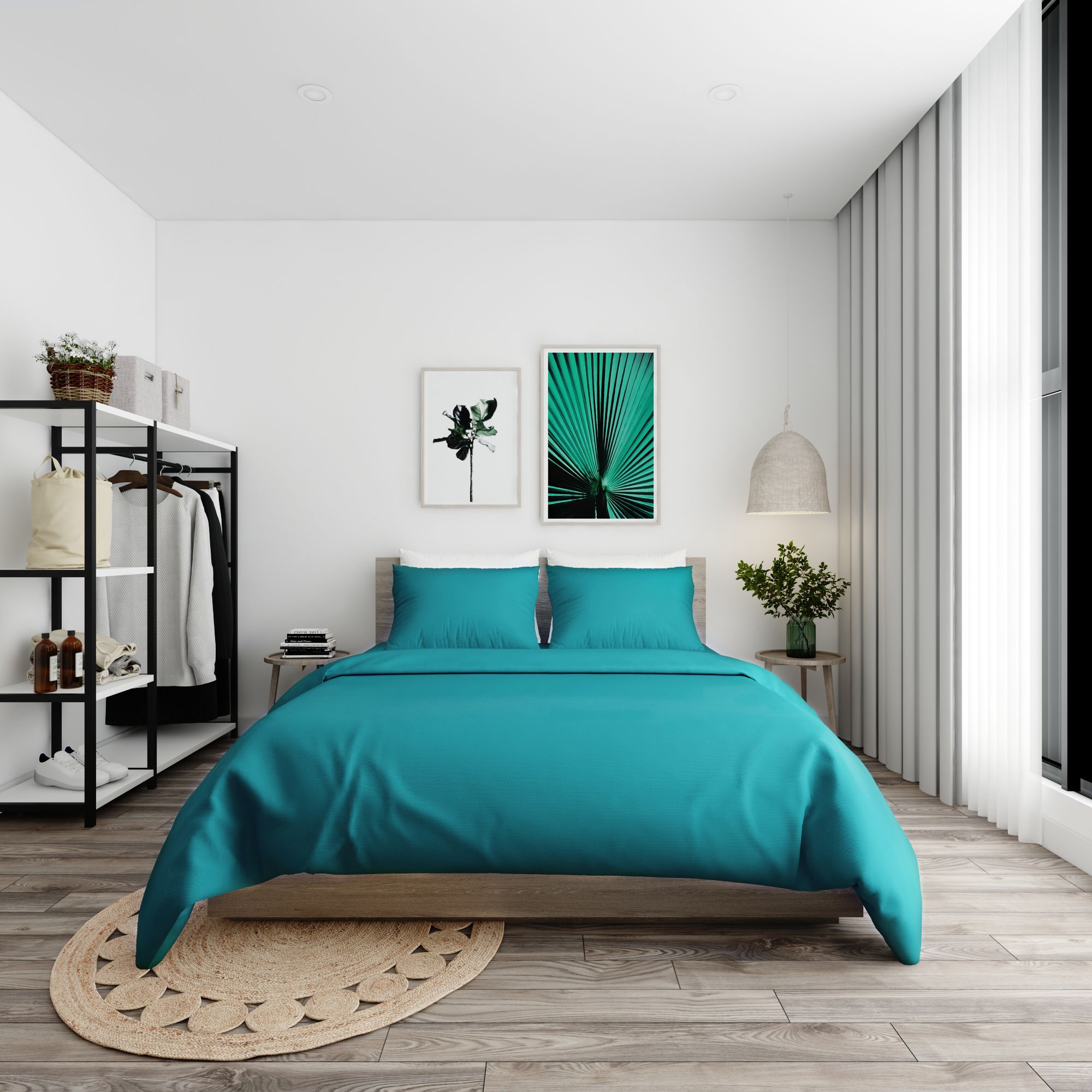 Bộ ga giường Standard 15 Poisedon green