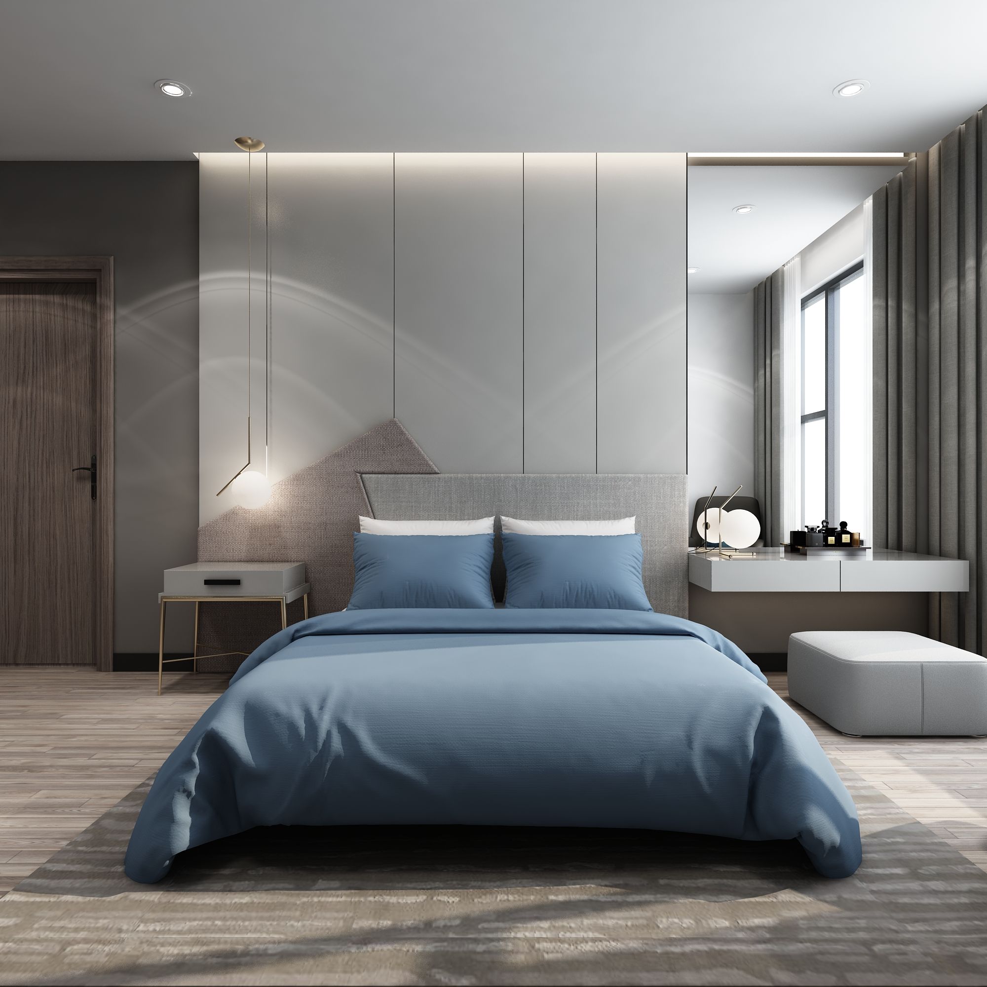 Bộ ga giường Premium 17 Dusk blue