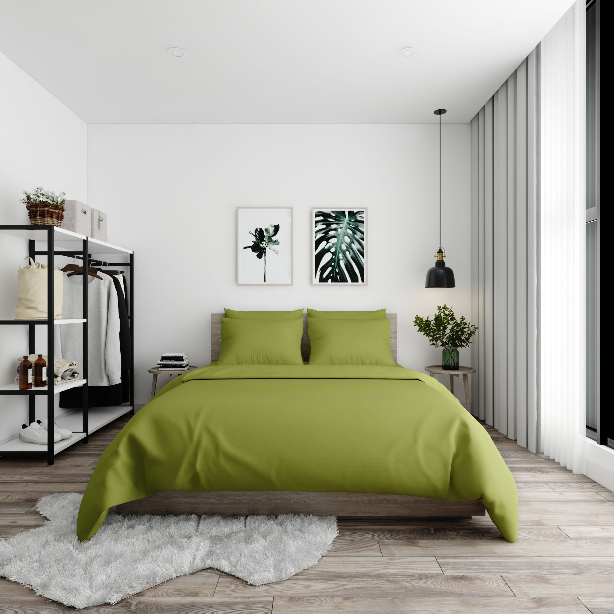 Bộ ga giường Standard 01 Light green