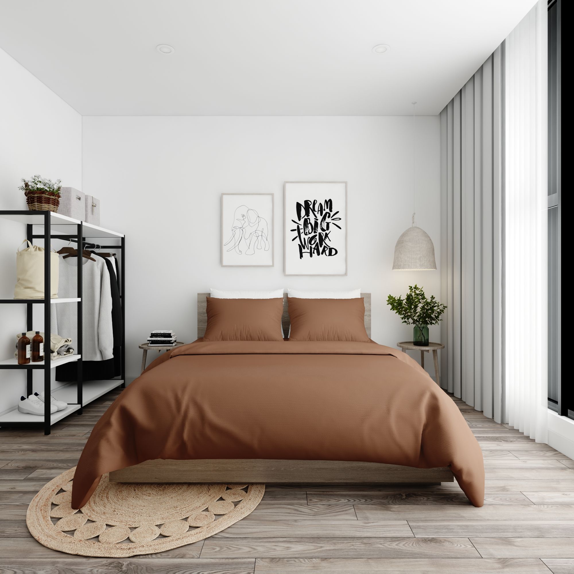 Bộ ga giường Standard 21 Dark brown