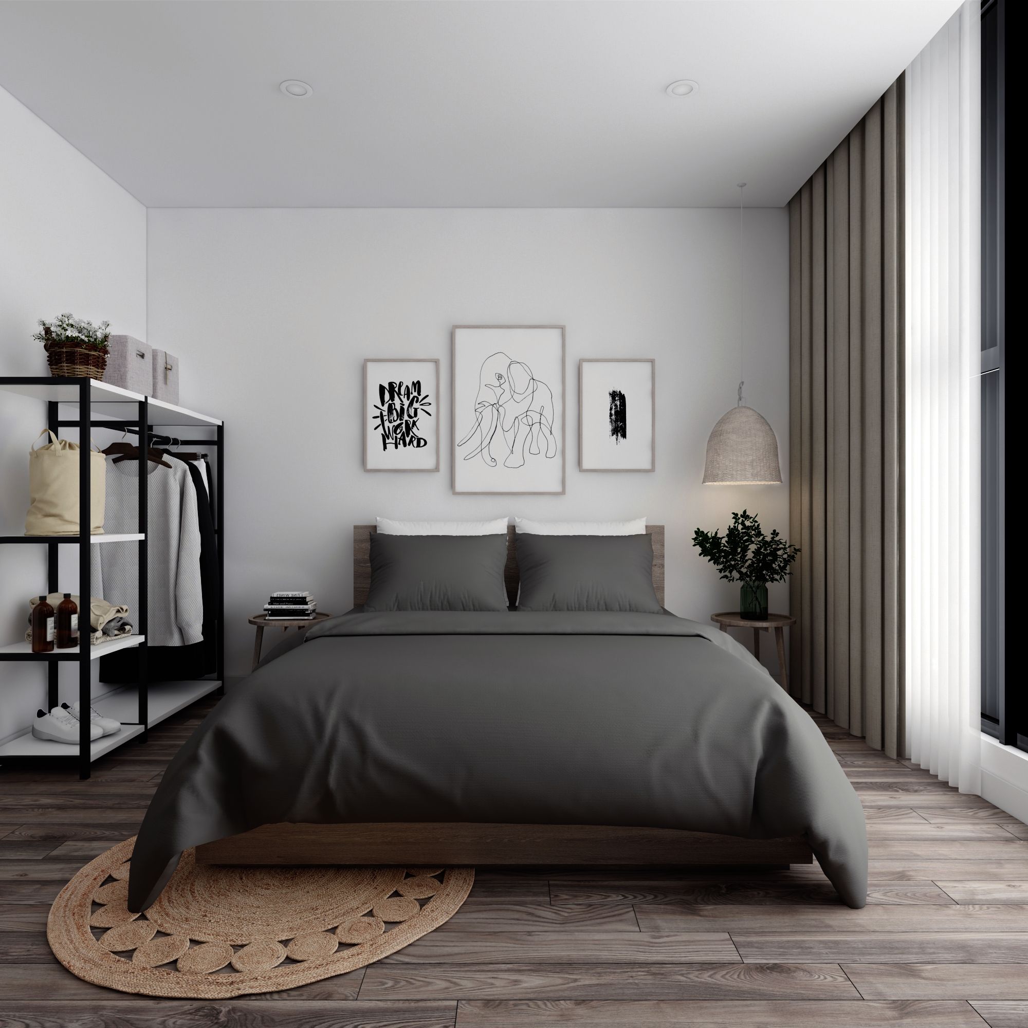 Bộ ga giường Standard 27 Grey