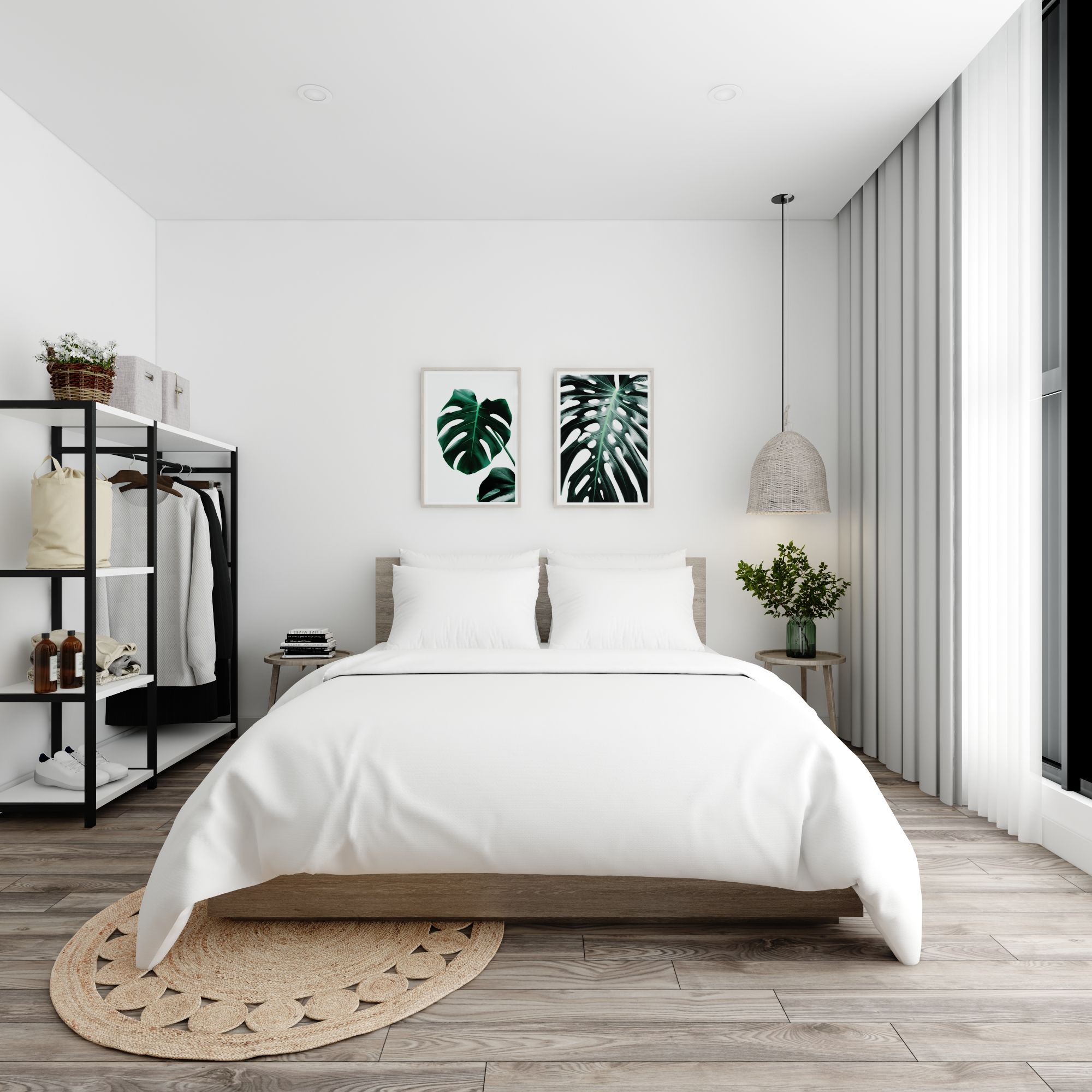 Bộ ga giường Standard 02 White