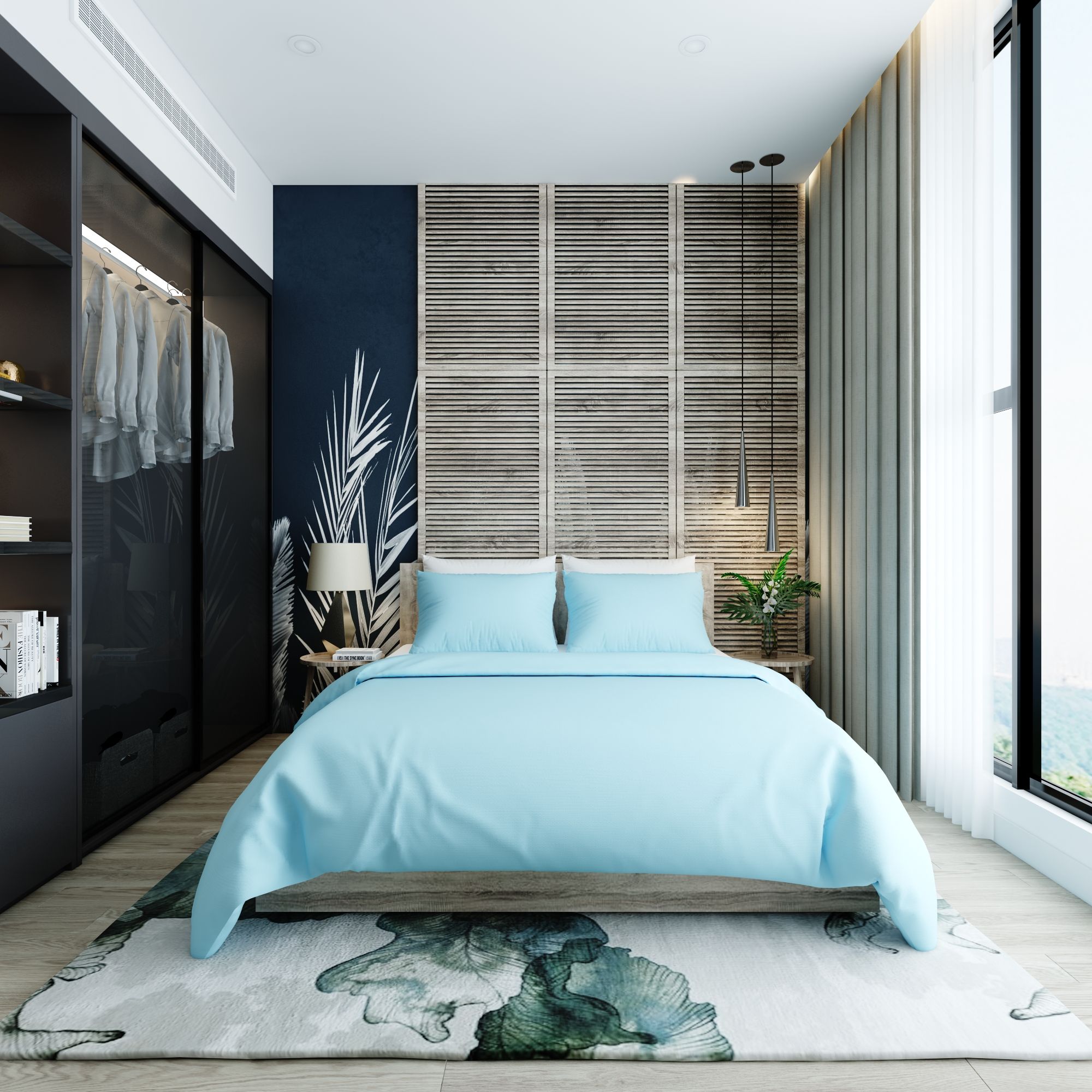 Bộ ga giường Premium 04 Baby blue