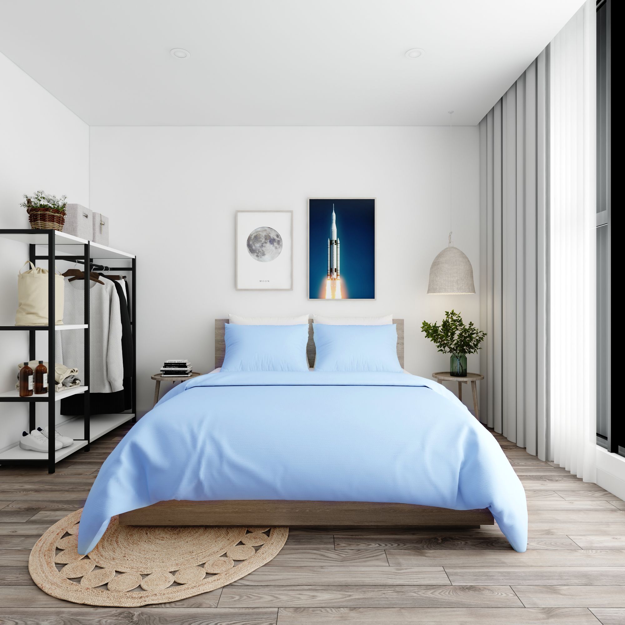 Bộ ga giường Standard 07 Sky blue