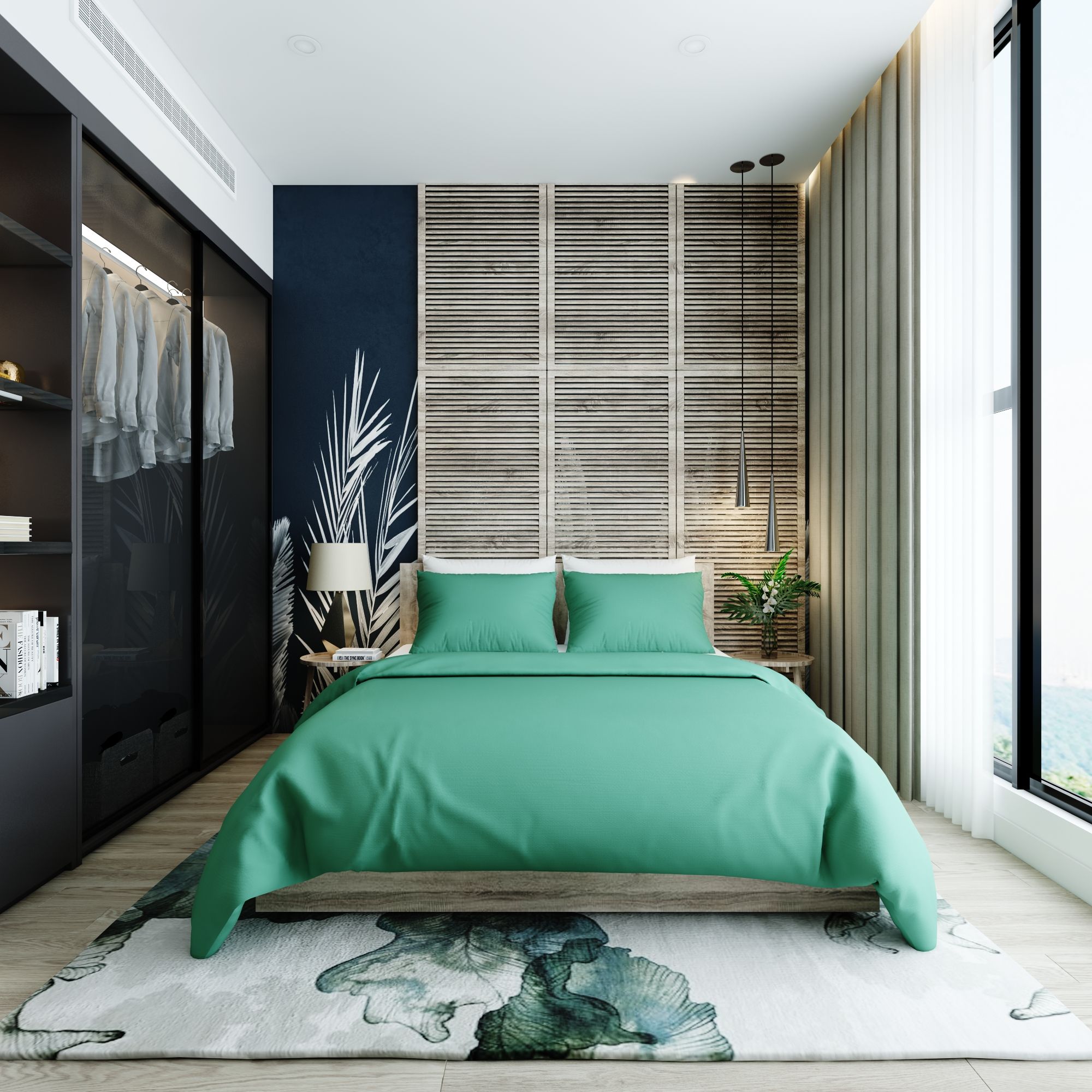 Bộ ga giường Premium 07 Jungle green