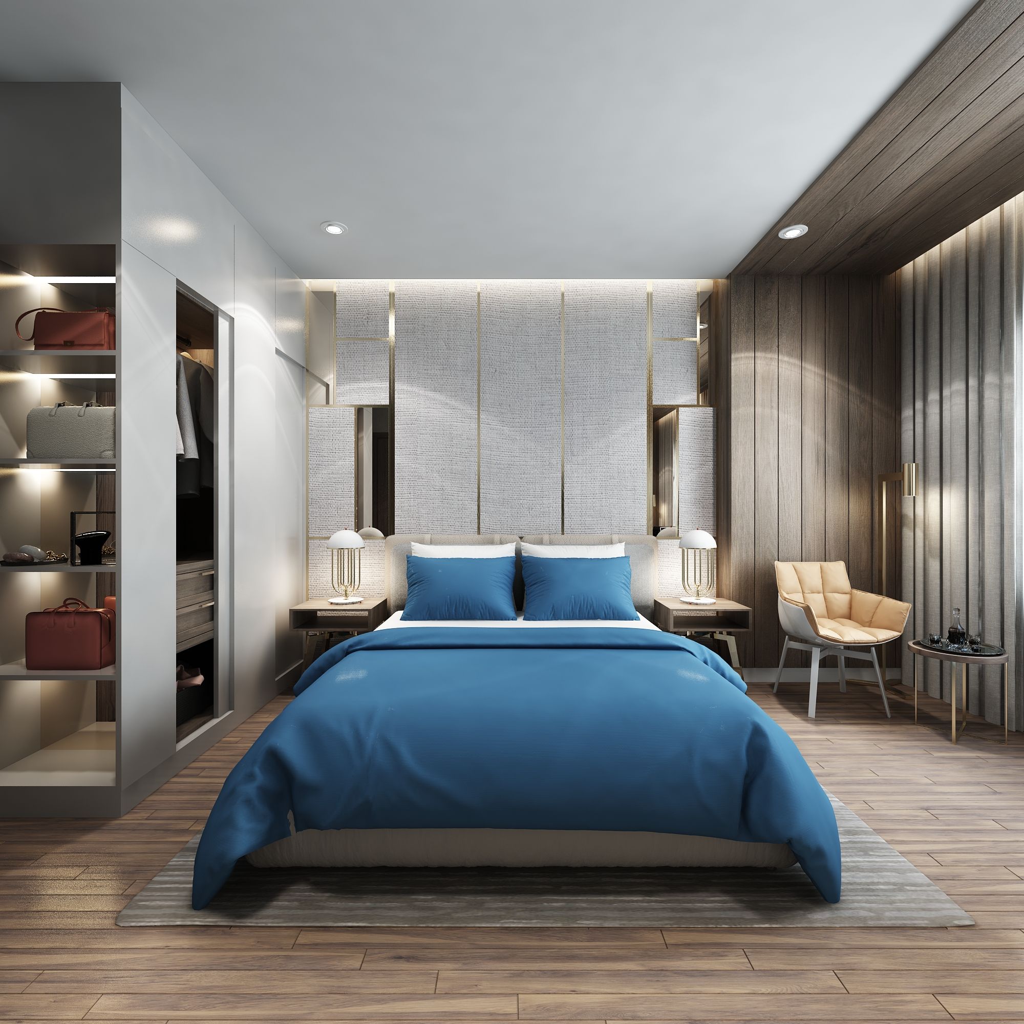 Bộ ga giường Premium 09 Habour blue