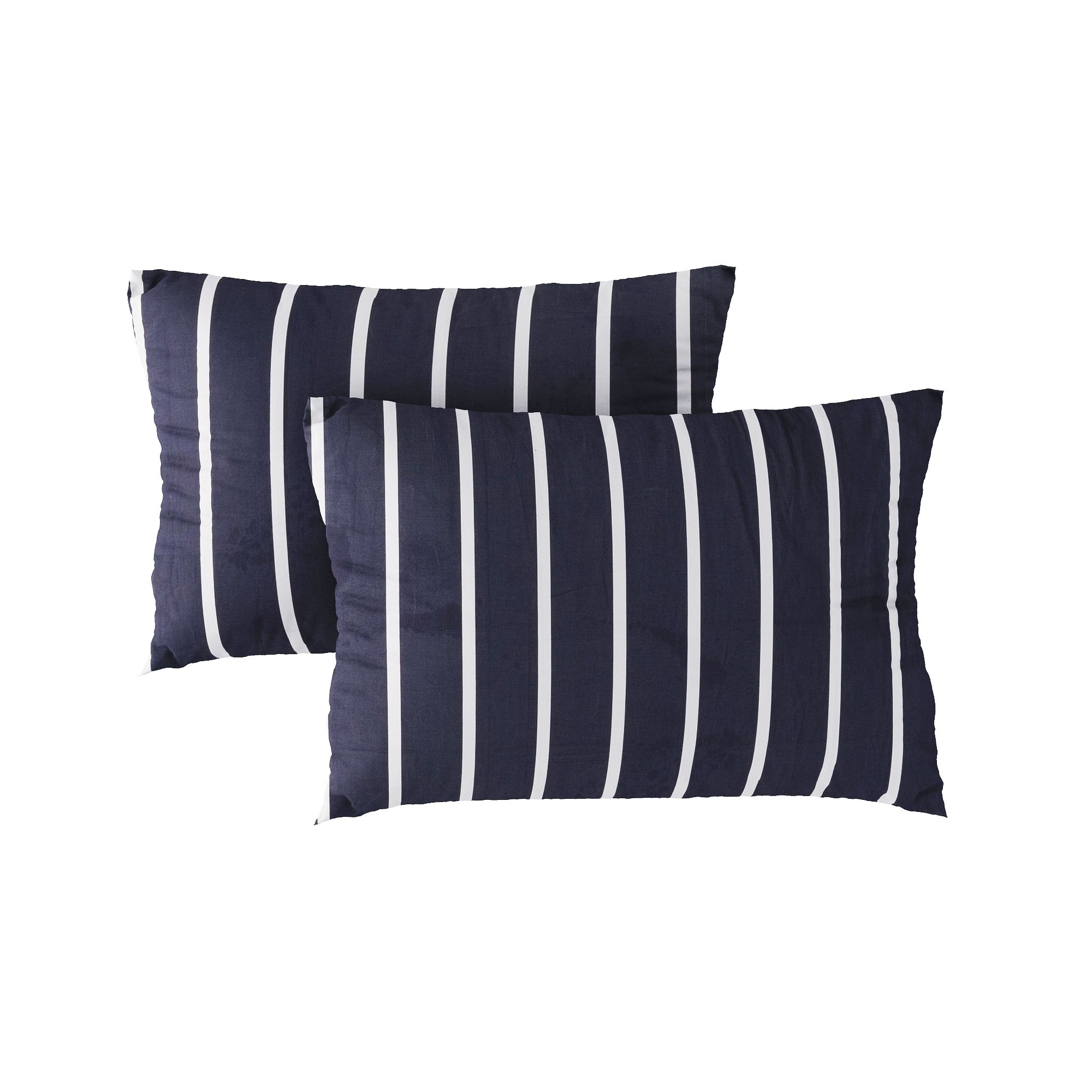 Pillow case 057 White stripe on navy