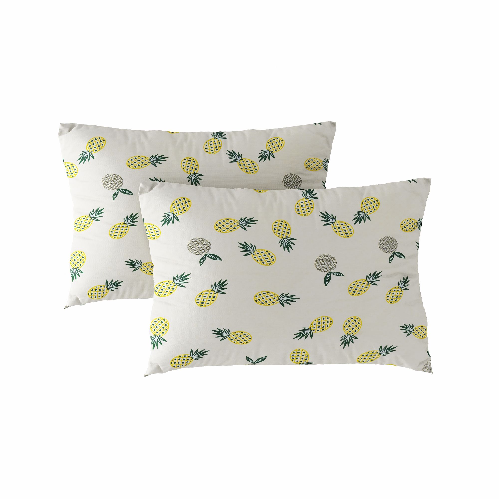 Pillow case 127 Yellow pineapples