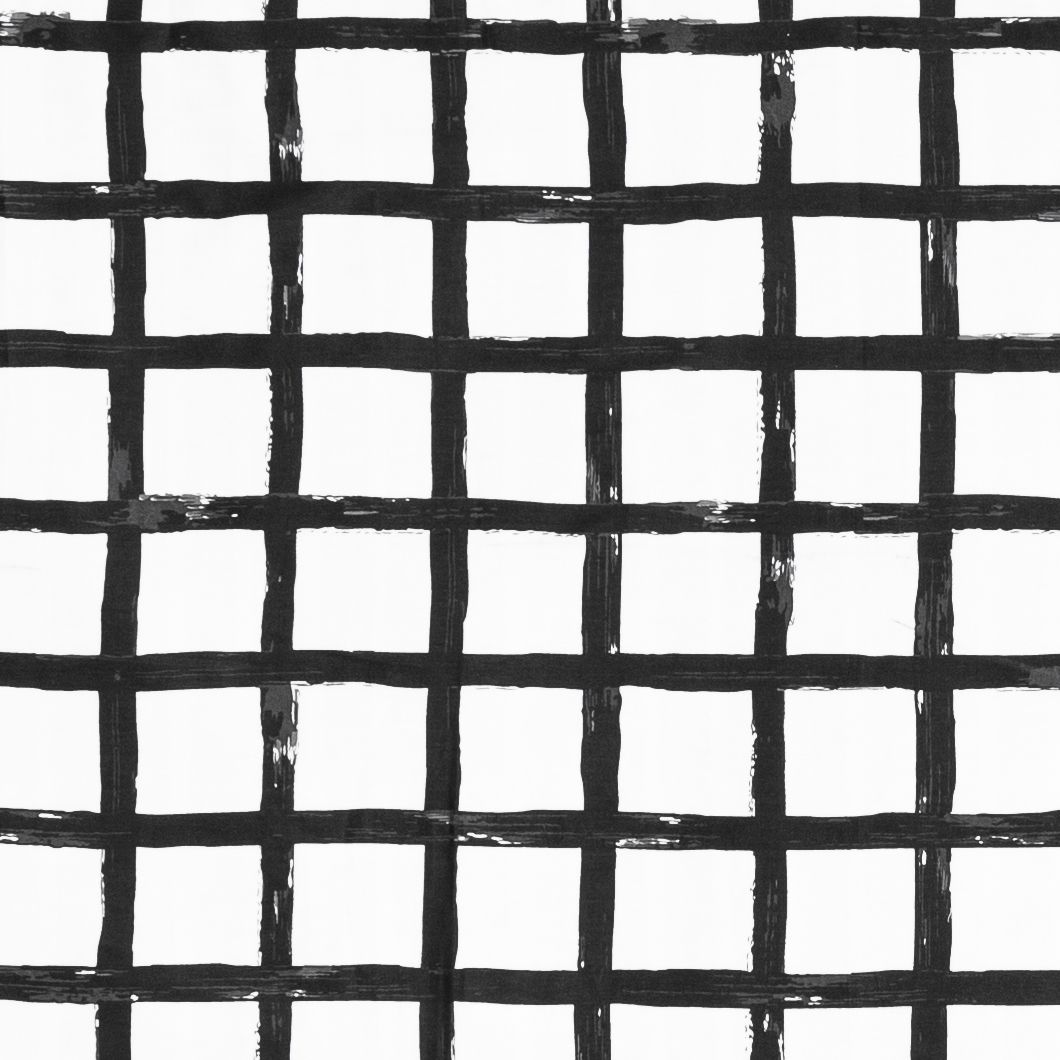 Pillow case 172 Black grid on white