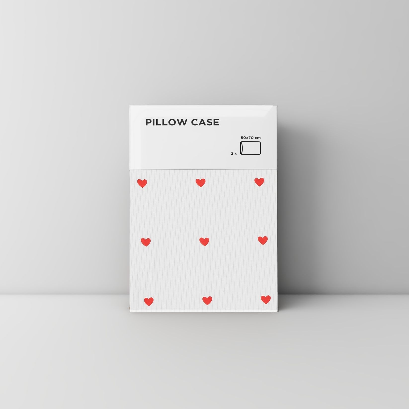 Pillow case 197 Small hearts