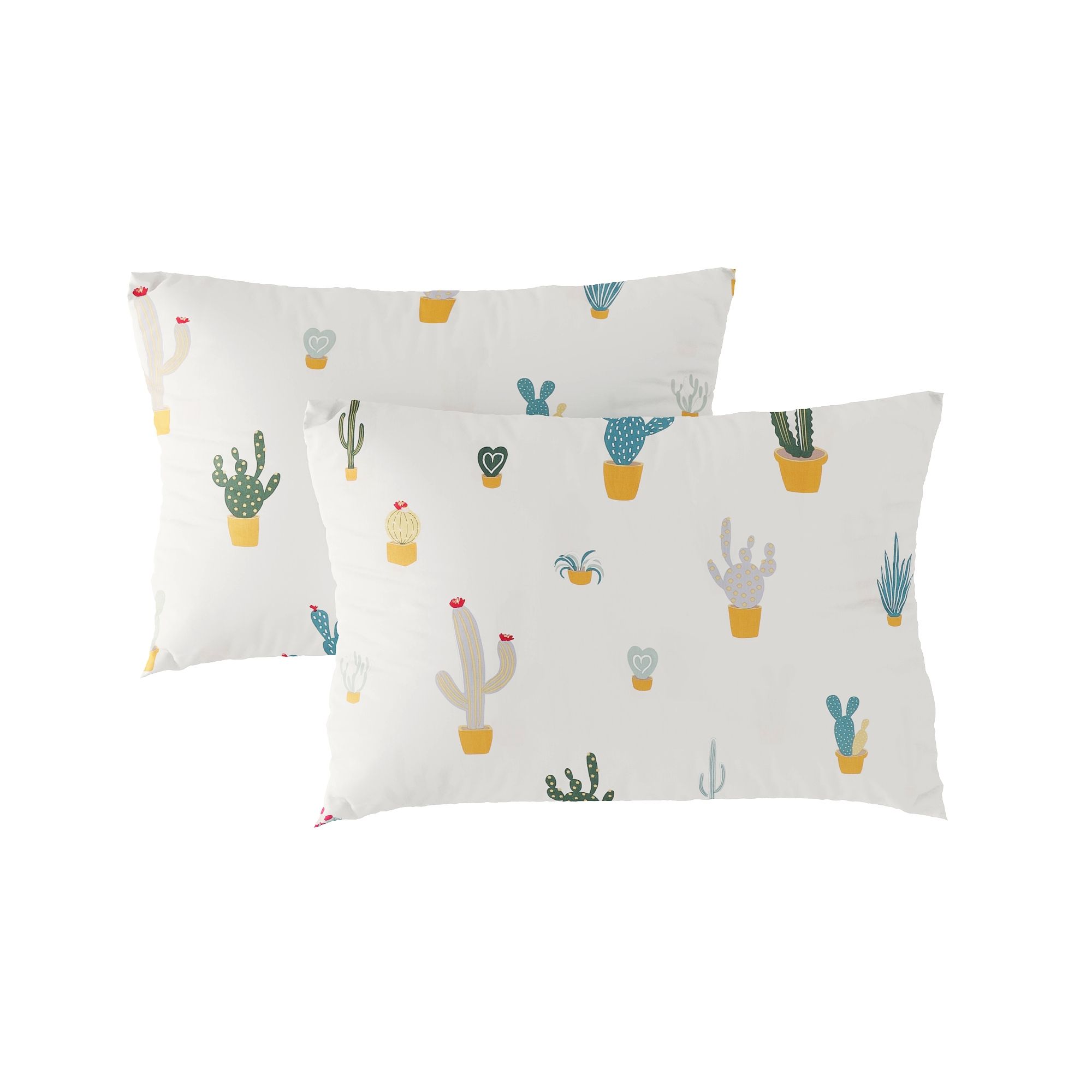 Pillow case 202 The cactus on cream