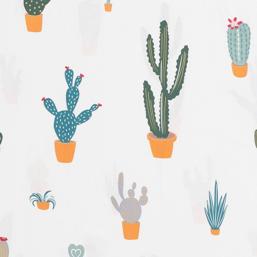 Pillow case 202 The cactus on cream