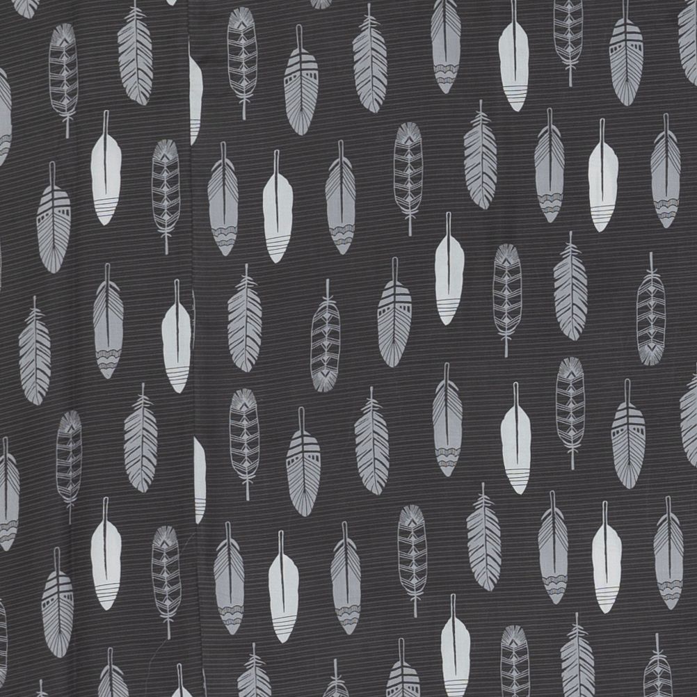 Pillow case 190 Feathers on grey