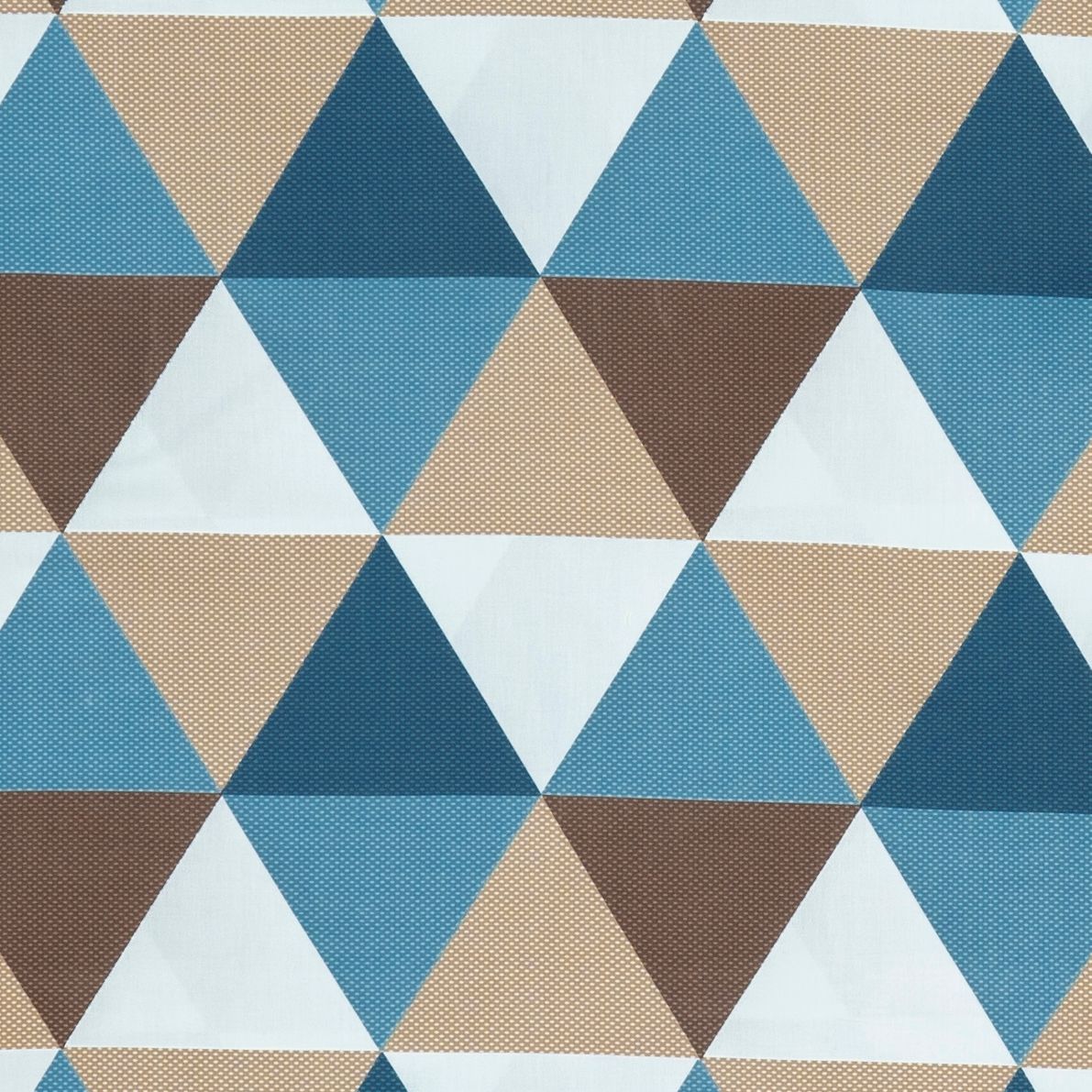 Pillow case 183 Brown blue triangle