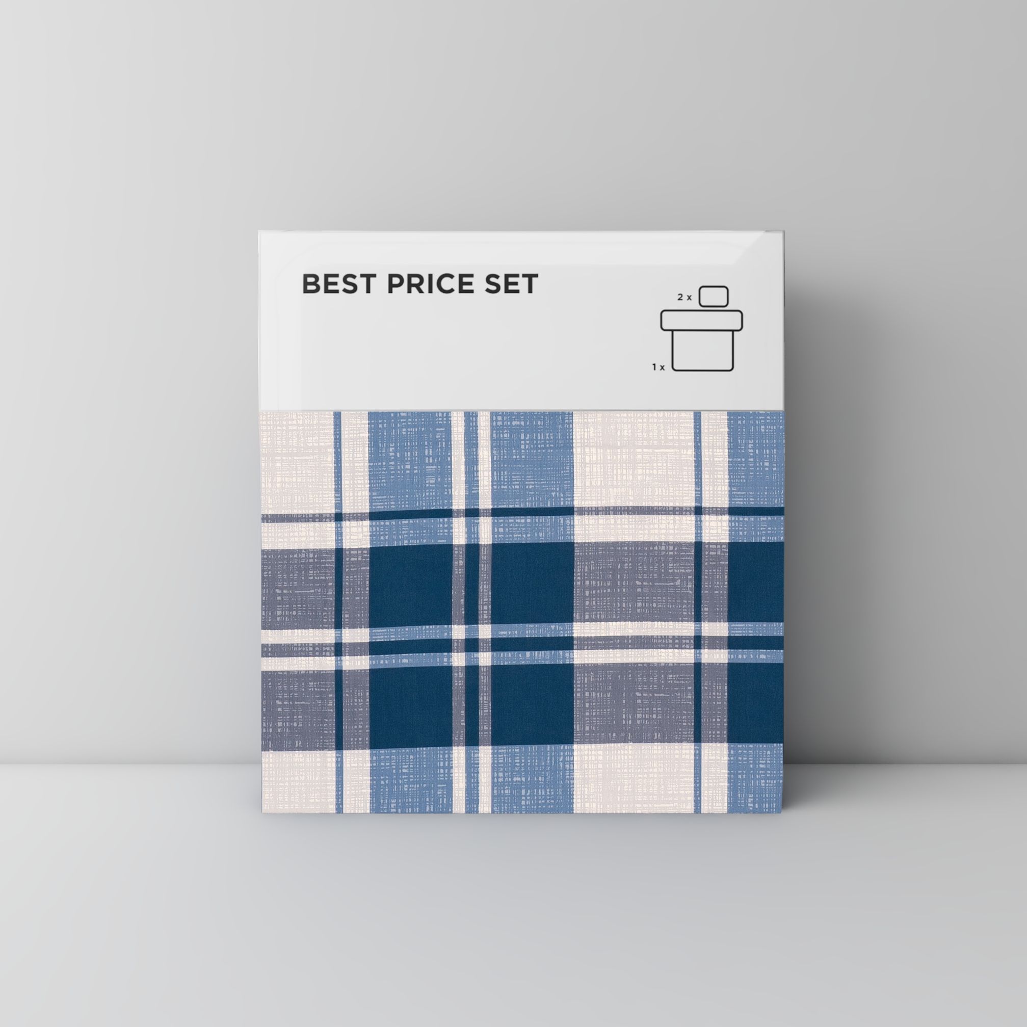 Best price 136 Navy grey grid