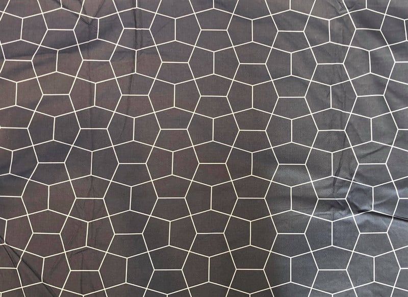 Best price 110 White hexagon on dark grey