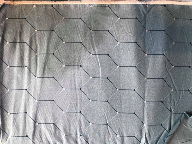 Pillow case 147 Light blue hexagon