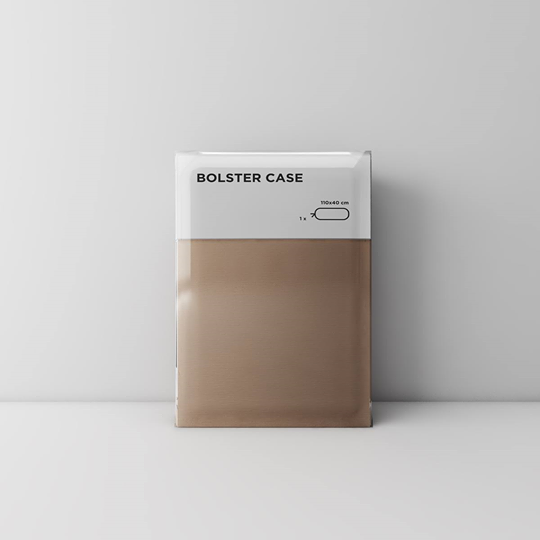 Premium bolster case 03 Light brown