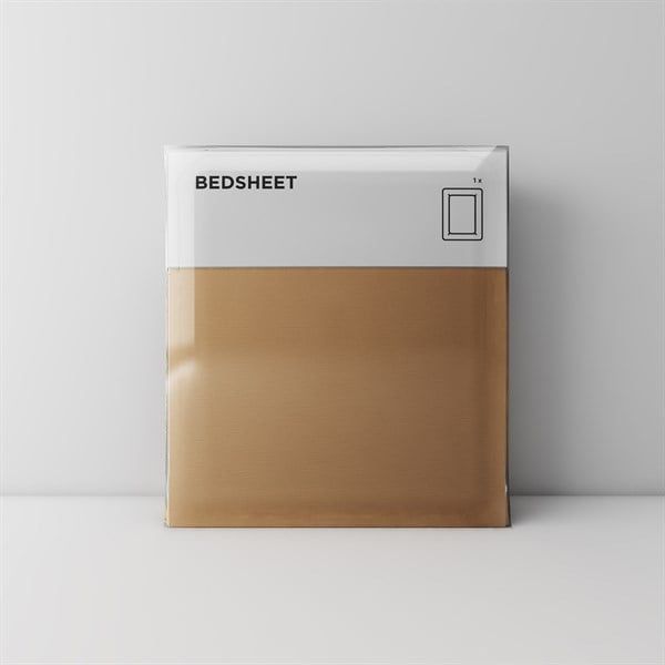 Standard bedsheet 03 Light brown
