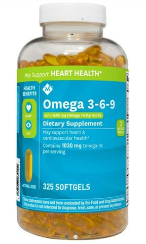  Viên uống dầu cá Omega 3-6-9 Member’s Mark Supports Heart Health 