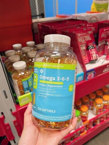  Viên uống dầu cá Omega 3-6-9 Member’s Mark Supports Heart Health 