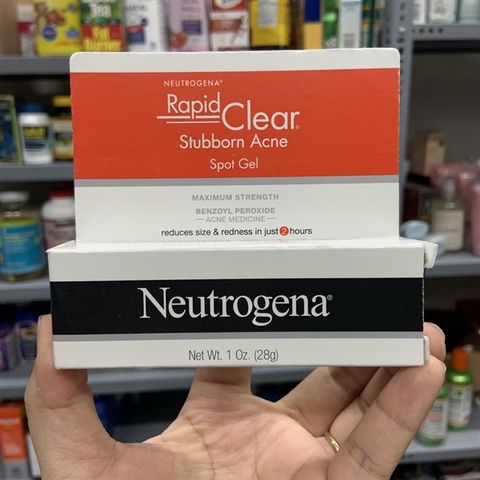  Gel giảm mụn Neutrogena Rapid Clear Stubborn Acne Spot Gel 