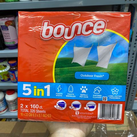  Giấy thơm quần áo Bounce 4 in 1 của Mỹ 