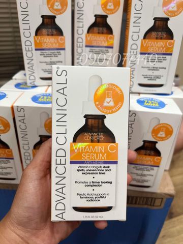  Serum dưỡng da Vitamin C Advanced Clinicals của Mỹ 