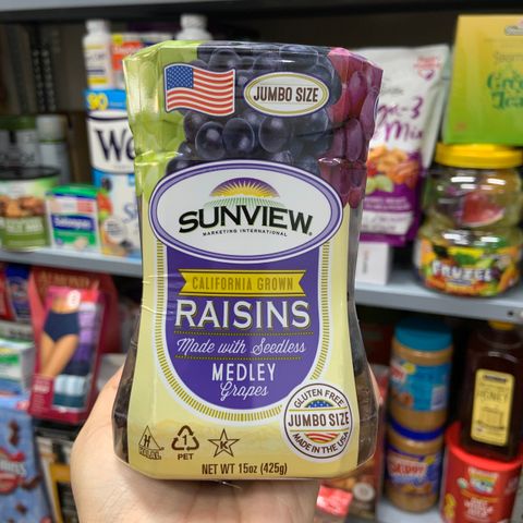  Nho khô mỹ Sunview Raisins nhập khẩu từ Mỹ – 425gr 