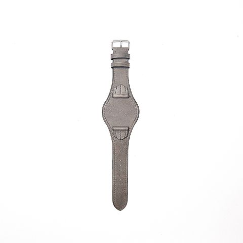 Dây đồng hồ da Bund Strap CHAMPION - Grey