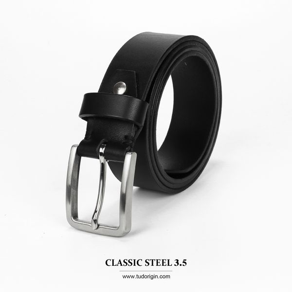 Thắt lưng nam CLASSIC Steel - 3.5CM - Black