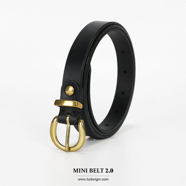 Thắt lưng nữ MINI Brass - Black 4