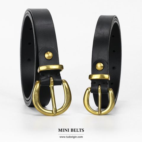 Thắt lưng nữ MINI Brass - Black