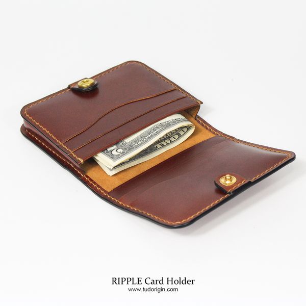 Ví Card Holder RIPPLE - REDDISH BROWN 3