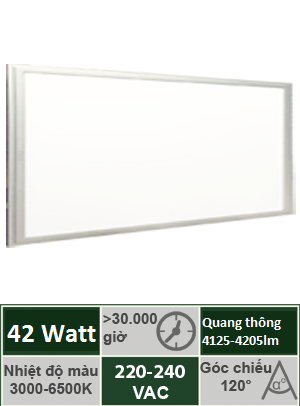 Đèn Panel Tấm 300x1200 42W Vinaled PL-DS4230/PL-DW4230