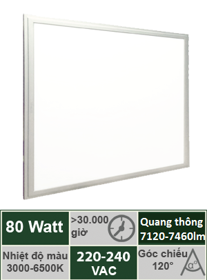 Đèn Panel Tấm 600x1200 80W Vinaled PL-DS80/PL-DW80